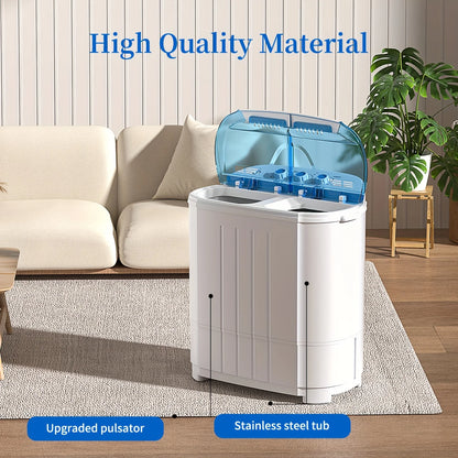 14.5Lbs Portable Washing Semi-Automatic Compact Washer