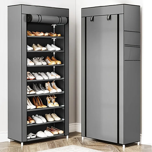 10-Layer Sturdy Shoe Rack - Holds 18-22 Pairs