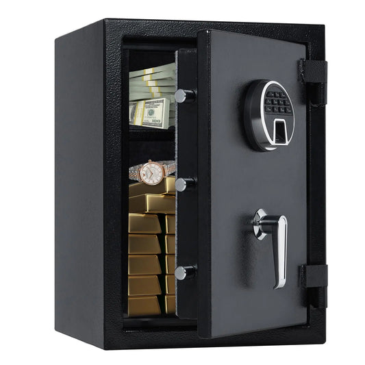 Fireproof and Waterproof Safe Box with Programmable Keypad