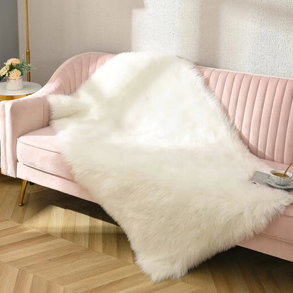 Thicken dense Faux Fur Rug decoration carpets for living room rugs long plush carpet for Bedroom home decor floor mats