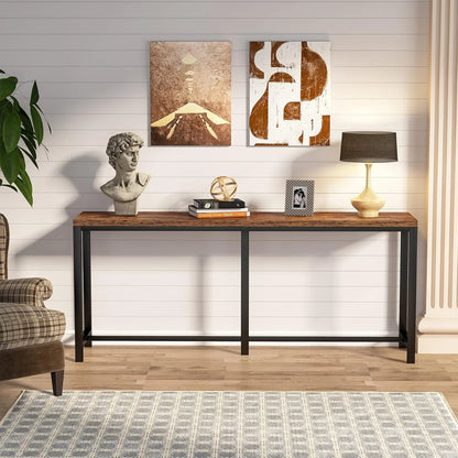 70.9-inch Extra Long Console Table Easy Assembly