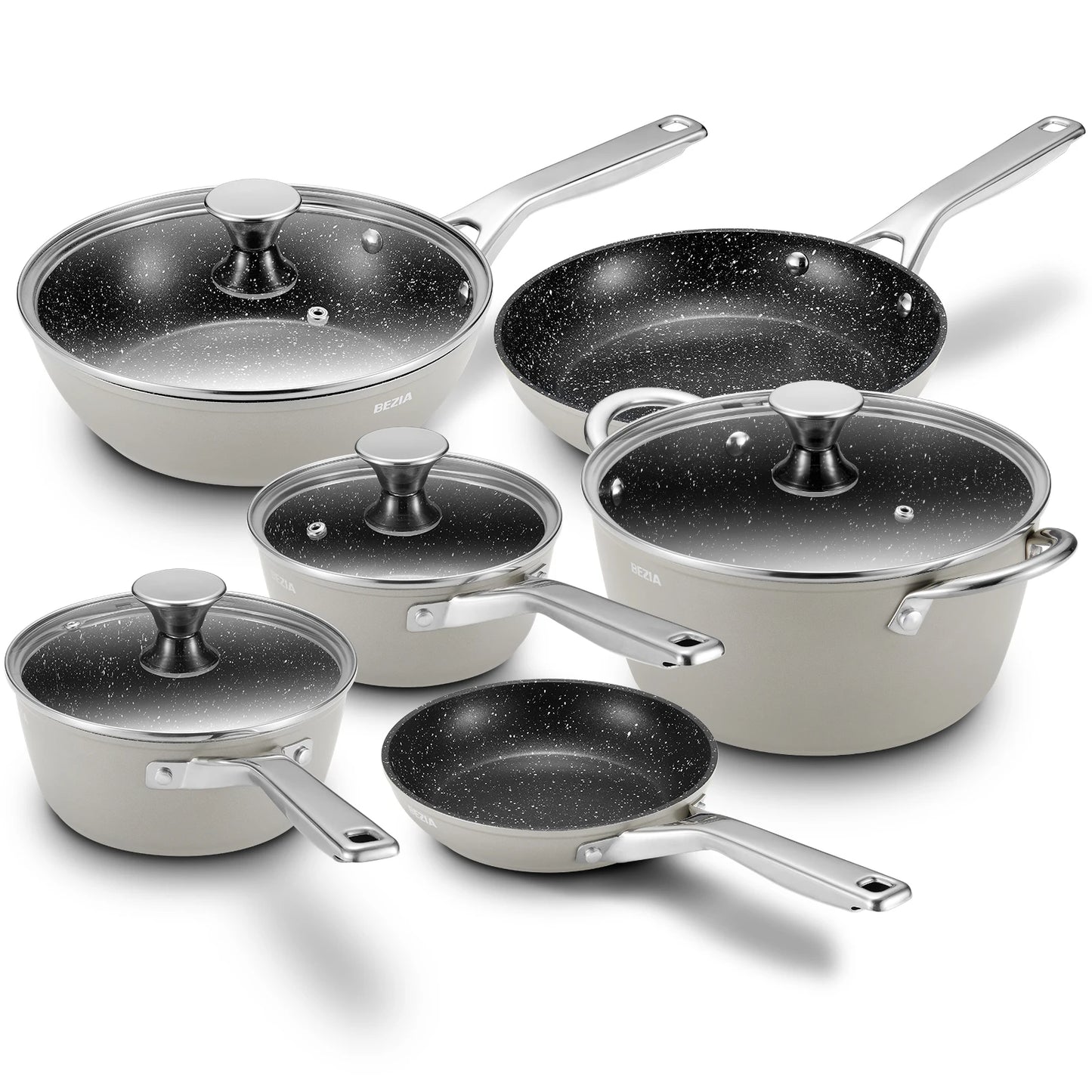 10-Piece, Induction Nonstick Cookware Set