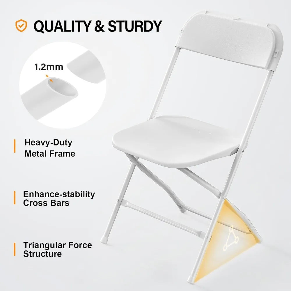 10-Pack Heavy Duty 350lb Capacity Stackable Seats
