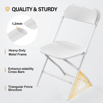 10-Pack Heavy Duty 350lb Capacity Stackable Seats