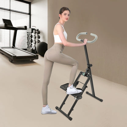 Foldable Indoor Vertical Stair Climbing Machine for Full-Body Workout