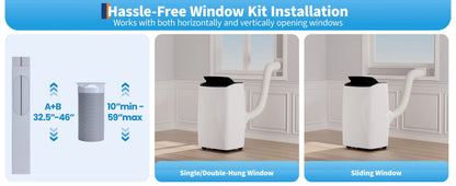 3-in-1 Portable 14,000 BTU Portable Air Conditioner