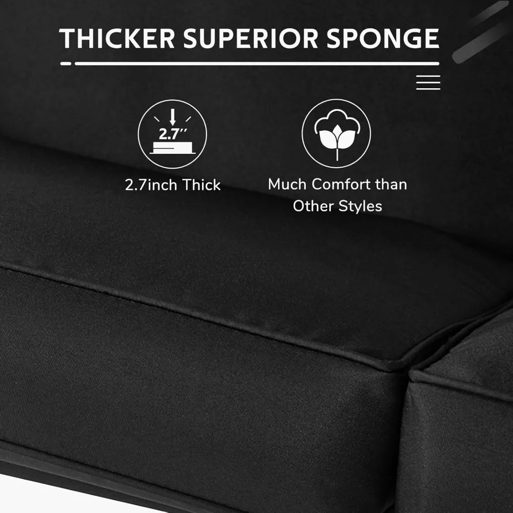 2 Seat Outdoor Patio Swing Chair Adjustable Canopy