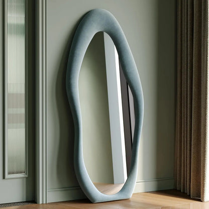 63x24 inch full-length mirror, irregular wave mirror
