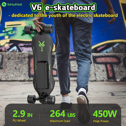 Electric Scooter Four-Wheel E-Scooter Top Speed 12Mph
