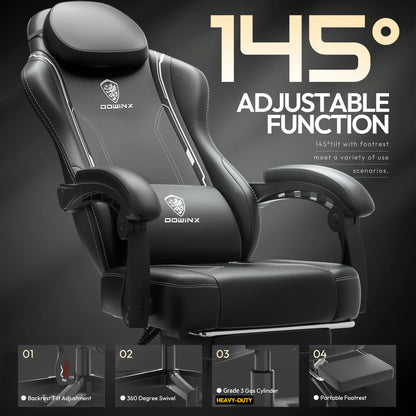 Gaming Chair with Pocket Spring Cushions
