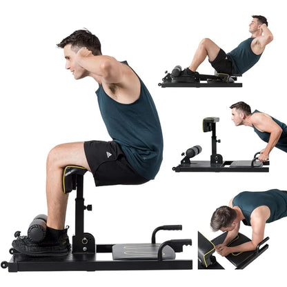 8 in 1, Multifunctional Squat Machine for Leg Strength Training, Sit-Up, Push-Ups