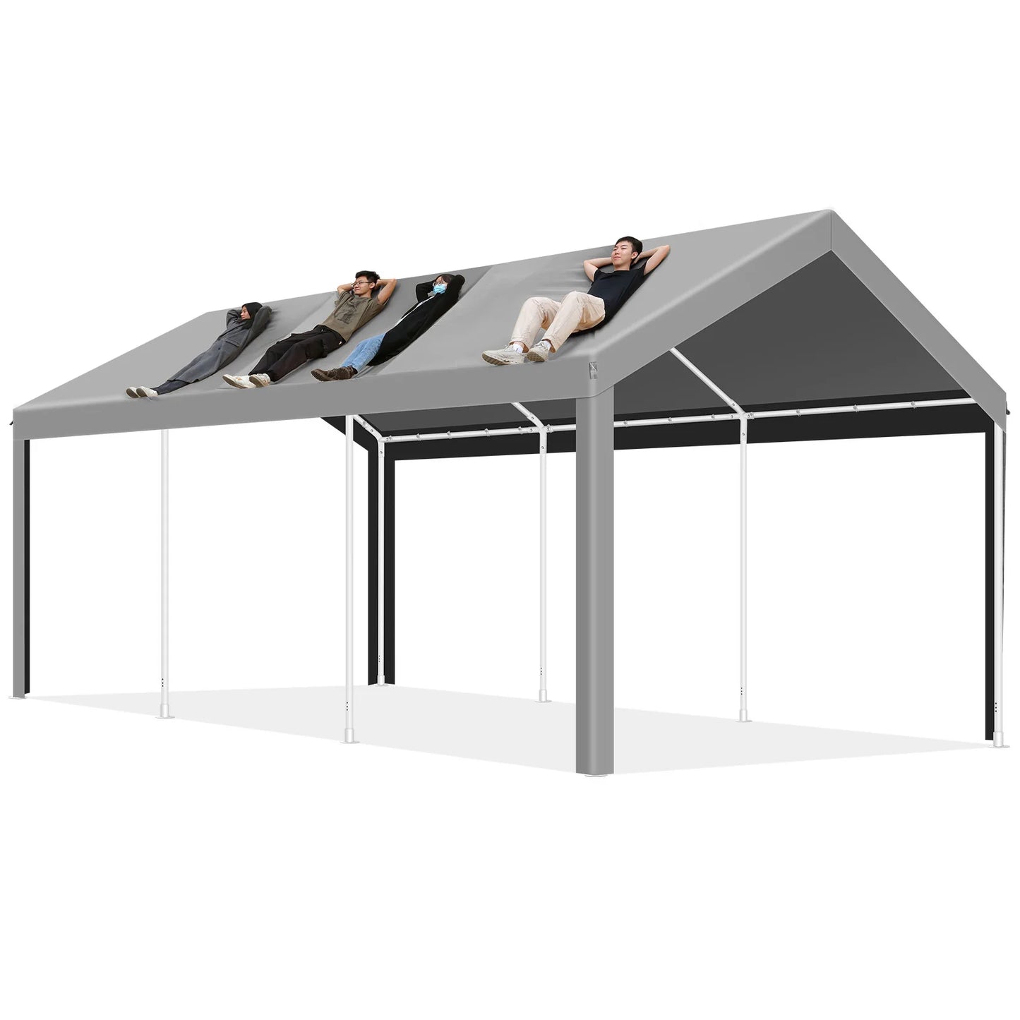 10x20 Heavy Duty Upgrade Waterproof Protected Carport