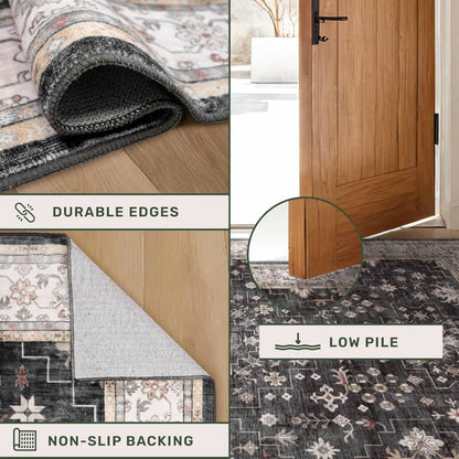 3x4 Non-Slip Mat for Entryway, Kitchen, and Bathroom