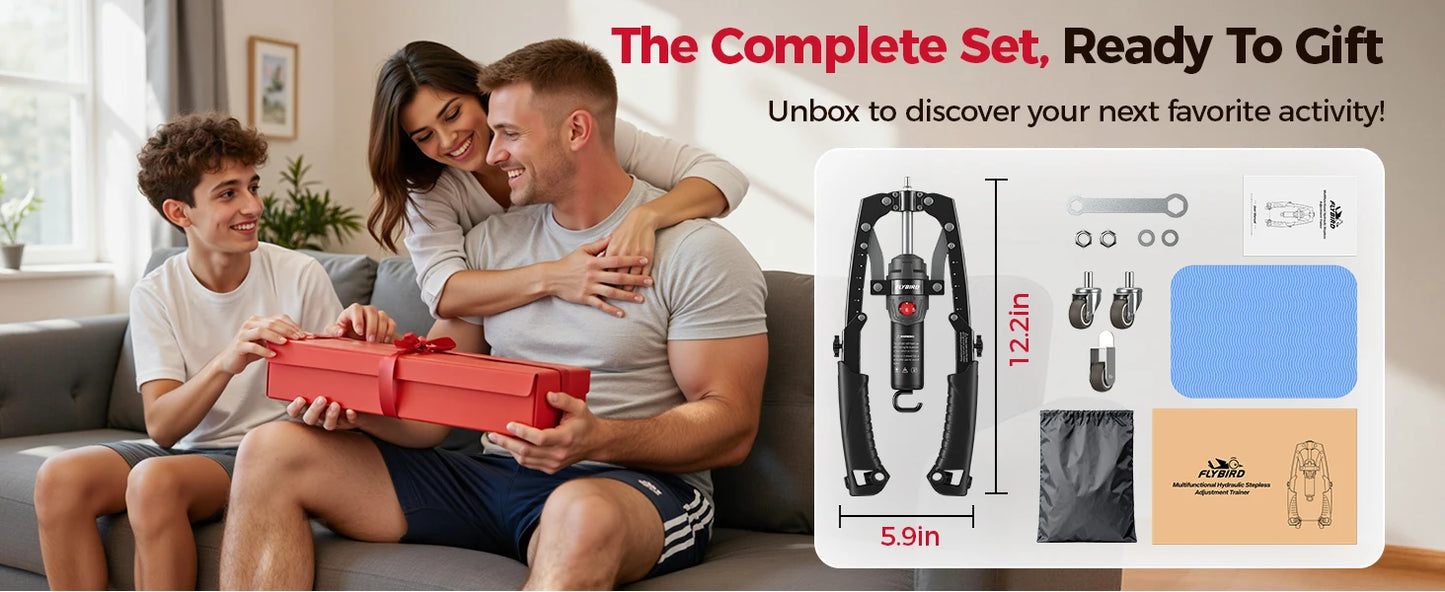 Full Body Power Trainer with Hydraulic Resistance