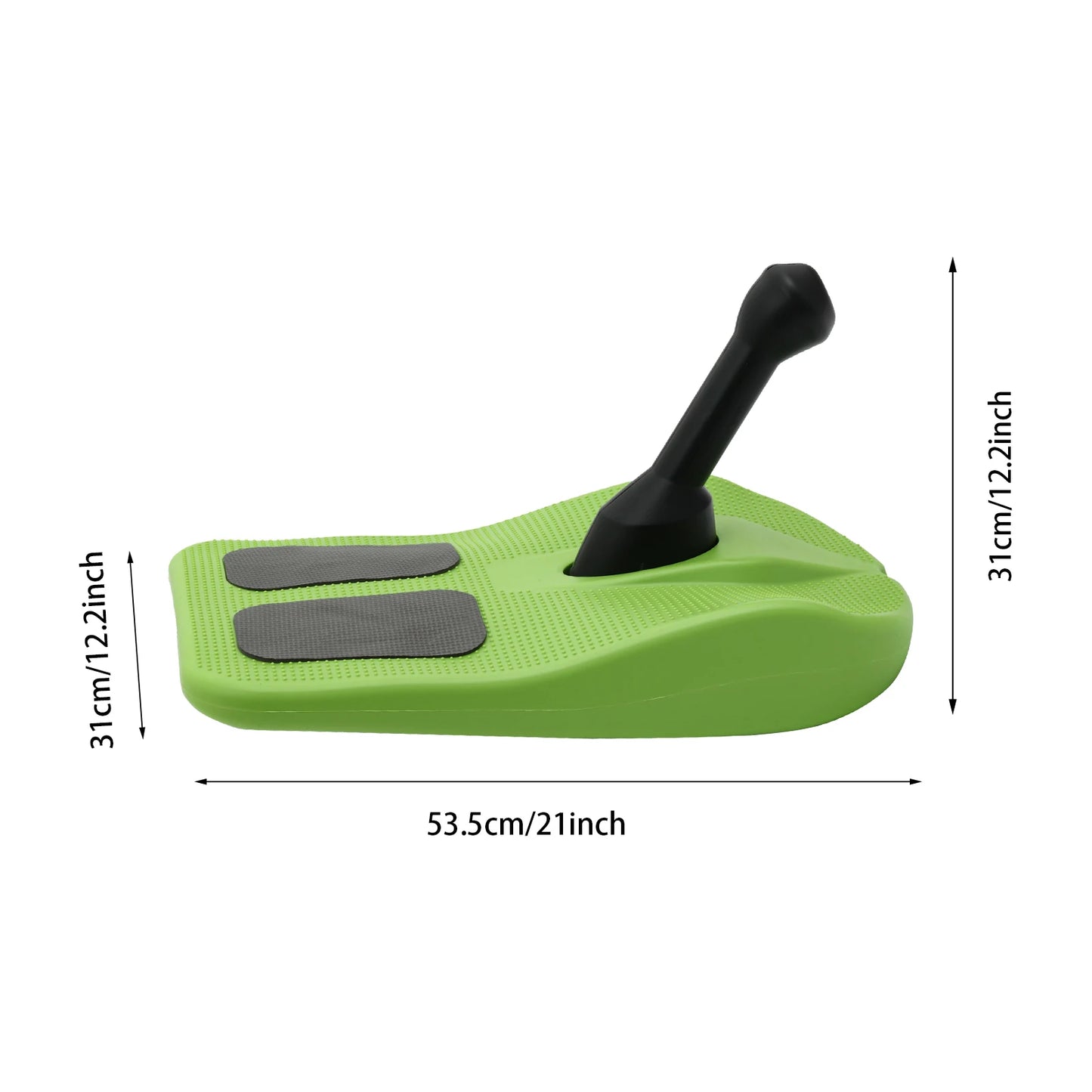 Green Sled Snowboard with Handle for Kids