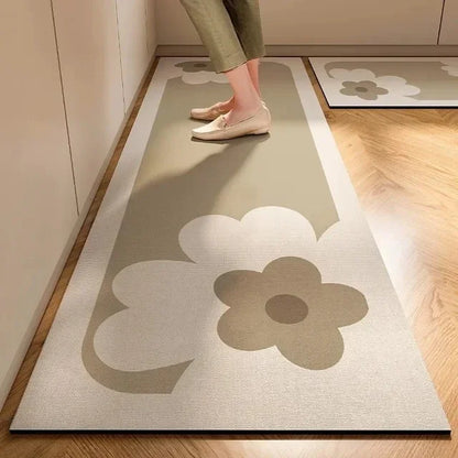 1 pc Japanese style soft kitchen diatomite mud floor mat