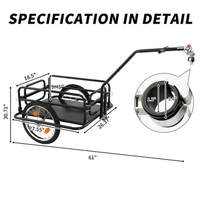 Bike Cargo Trailer with Hitch