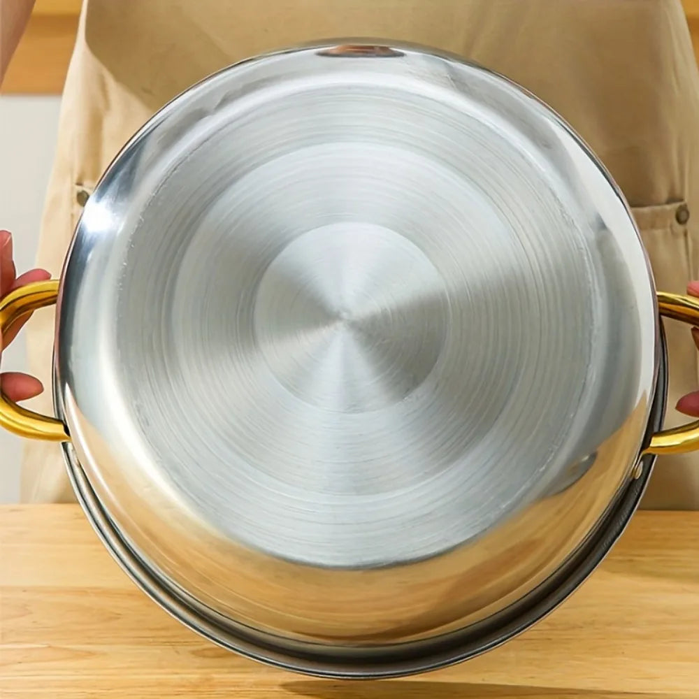 5-Piece Golden Stainless Steel Cookware Set