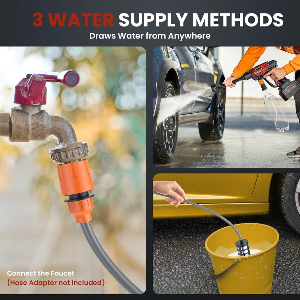 1000PSI Portable Power Cordless Pressure Washer