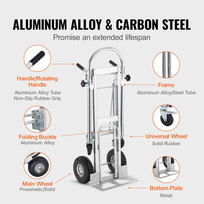 Heavy Duty Industrial Collapsible Dolly Cart