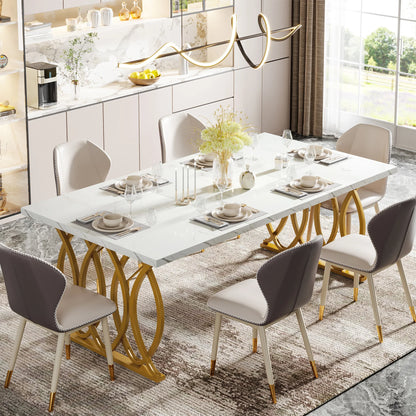 63-Inch Rectangular Dining Table for 4 to 6 people