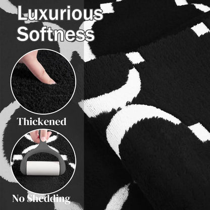 Large Shag Area Rug Memory Foam Indoor Carpet for Kids Room Decor