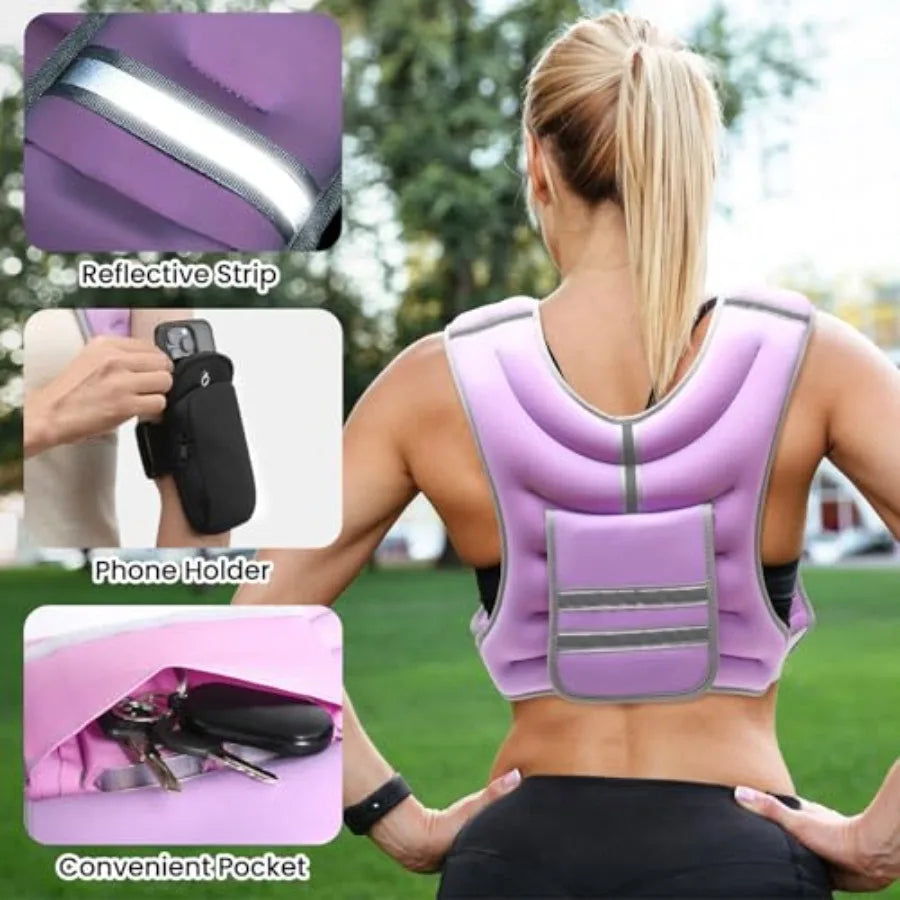 Adjustable Weighted Vest for Women Men 14-18lb