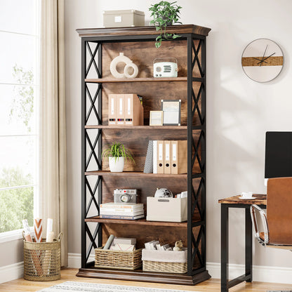 71 Inches Industrial Bookshelf