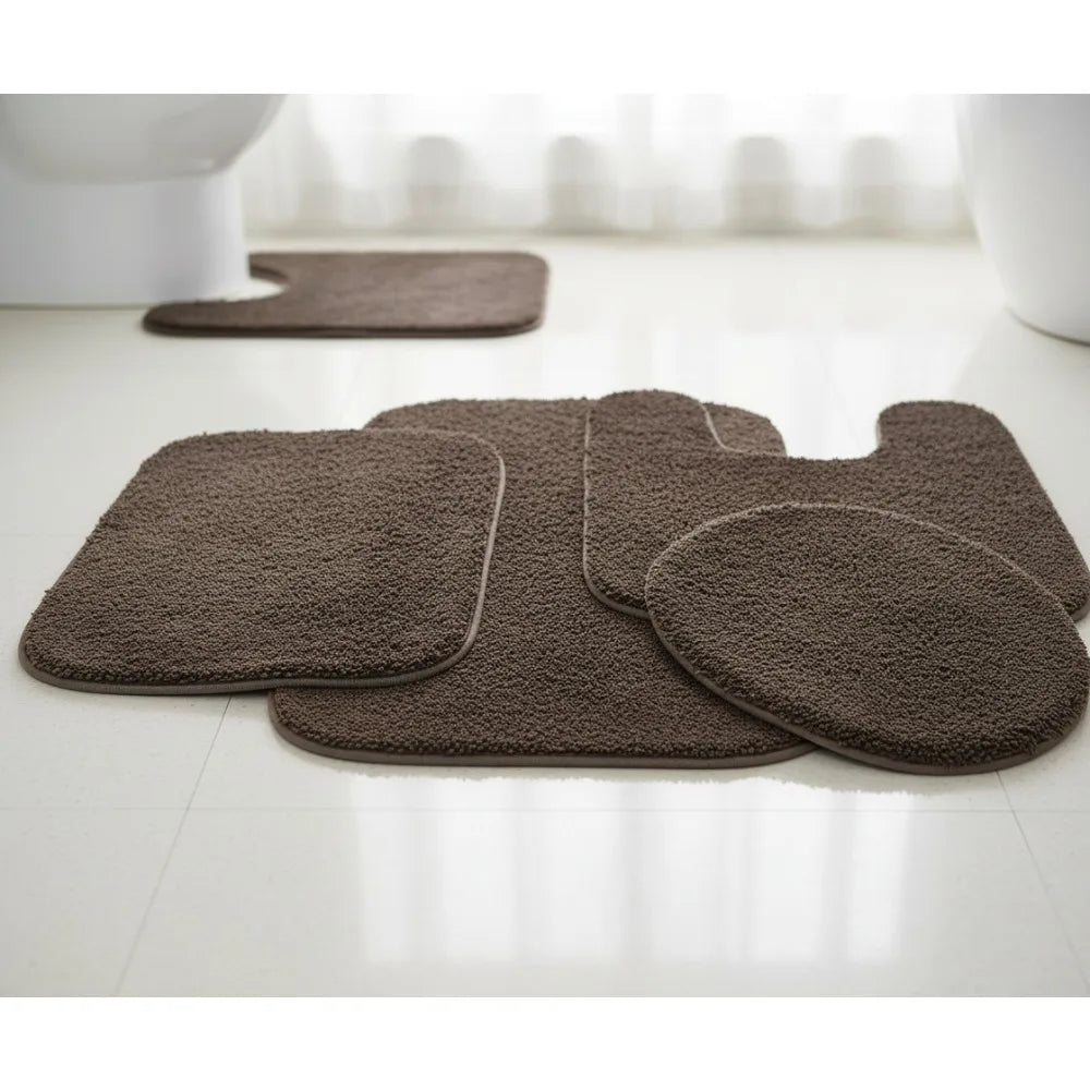 4-Piece Ultra-Soft Traditional Bath Rug Set
