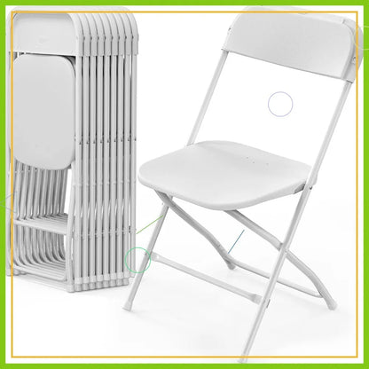 10-Pack Heavy Duty 350lb Capacity Stackable Seats