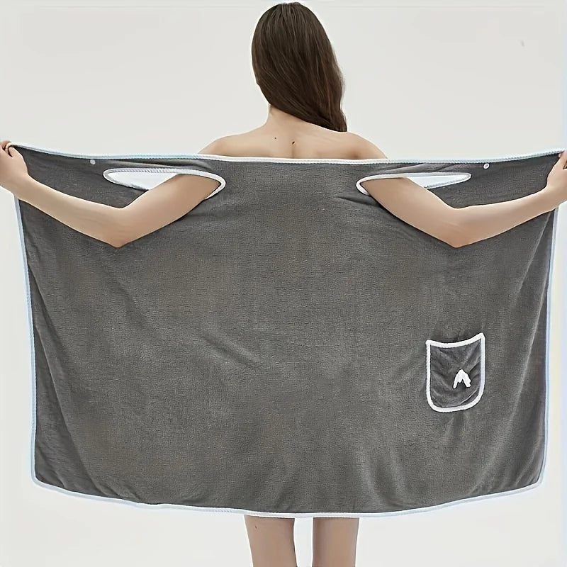 Wearable Bath Towel Skirt for Adults.