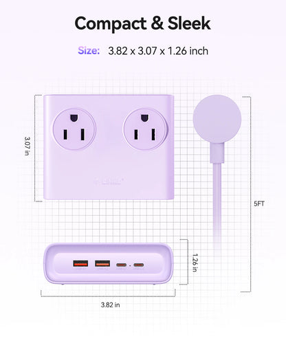 Power Strip 8-in-1 Desktop Charging Station