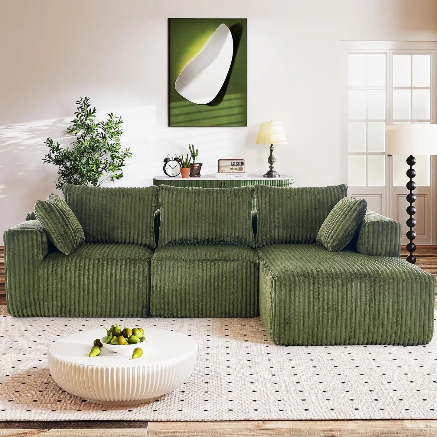Cloud Sofa Living Room Bedroom Upholstered Sofa.