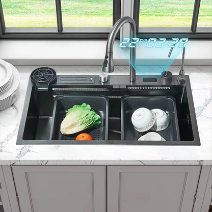 304 Stainless Steel Waterfall Kitchen Sink