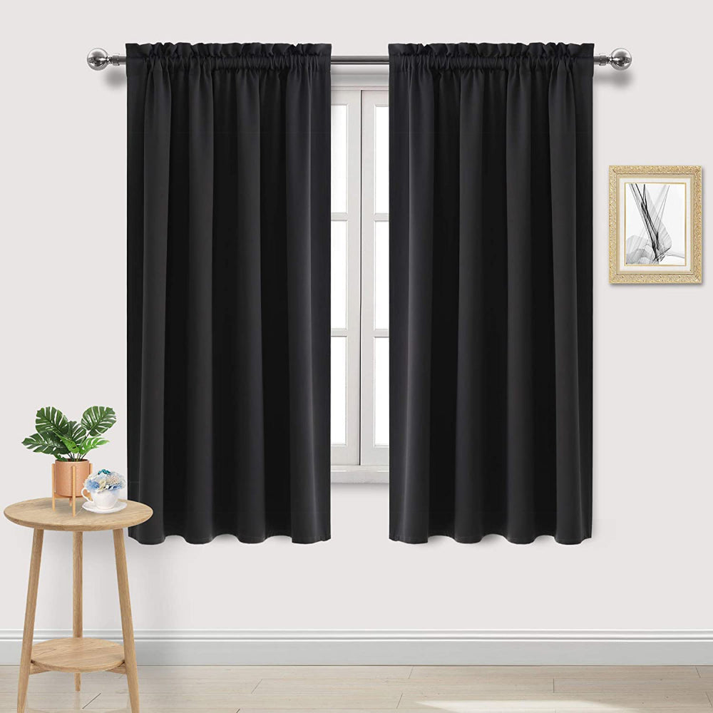 1 Panel Black Out Curtains Panels Drapes for Living Room Bedroom