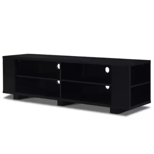 59 in. Wood TV Stand Console Storage Entertainment Media Center