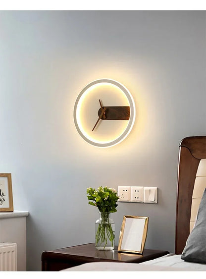 Wall Lamp with Clock Dining Room Decor