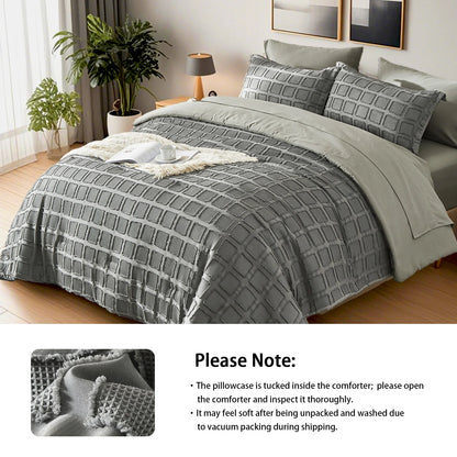 Solid color cut flower Queen size Comforter sets