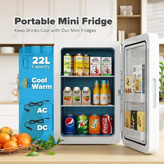 22L/30Cans Mini Fridge for Bedroom