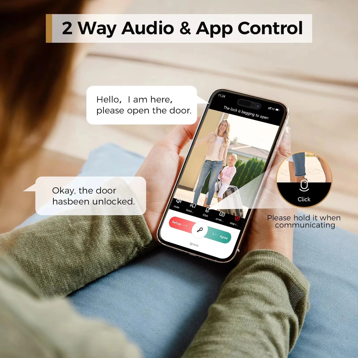 Smart Wi-Fi Keyless Door Lock with Camera