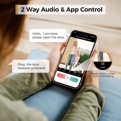 Smart Wi-Fi Keyless Door Lock with Camera