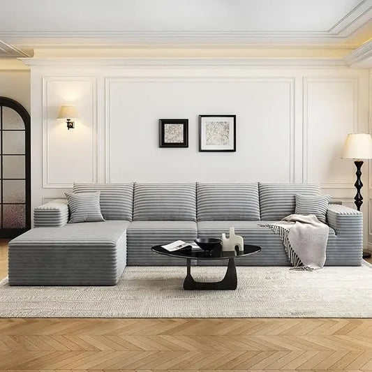 Cloud Modular Sectional Sofa Couch with L-Shape Chaise