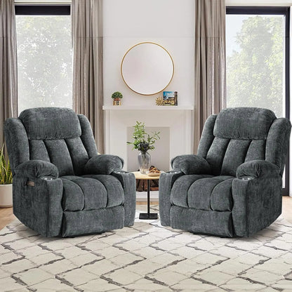 Large Power Lift Chairs Recliners for Elderly with Heat ＆ Massage