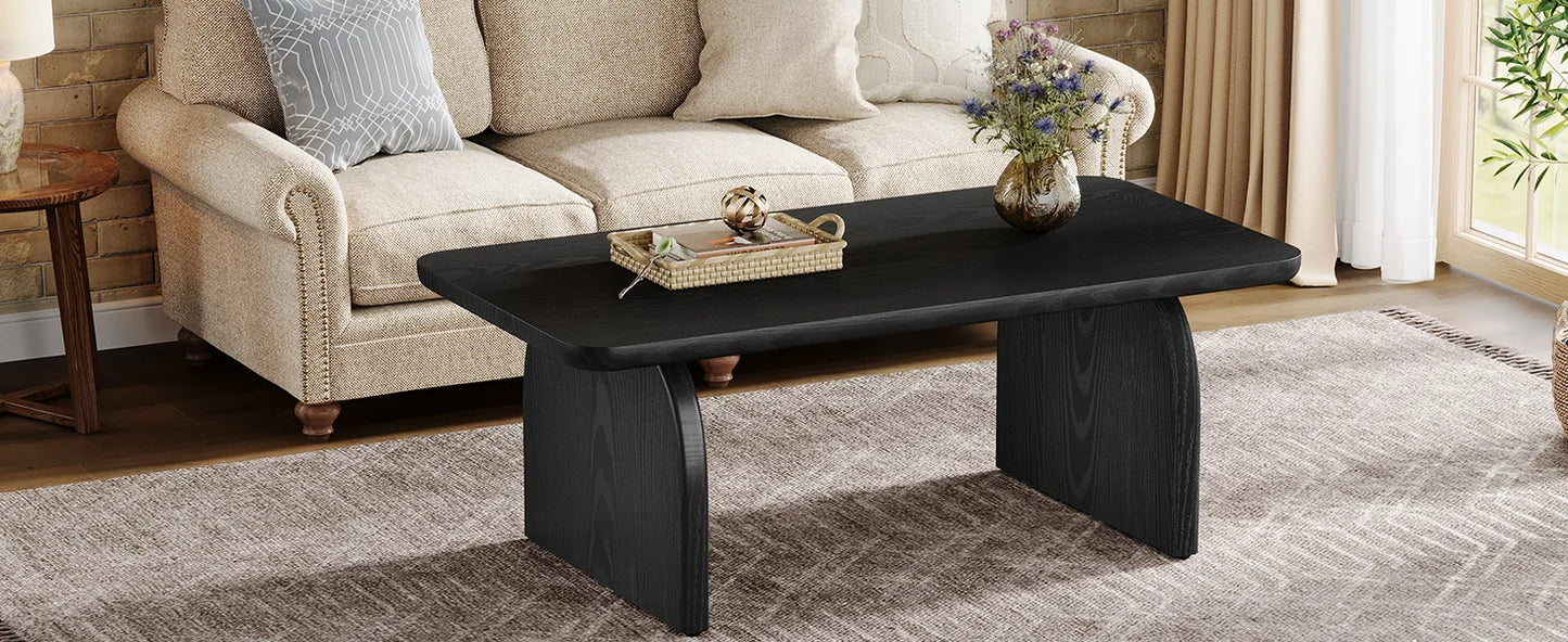 47.24-Inch Tribesigns Farmhouse Rectangular Coffee Table