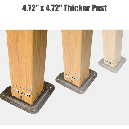 14' X 20' Hardtop Gazebo with Double Roof Canopy