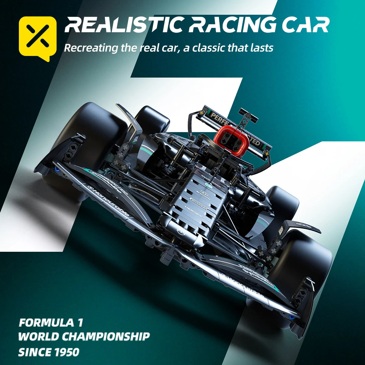 1724PCS Formula Racing Building Block Toy