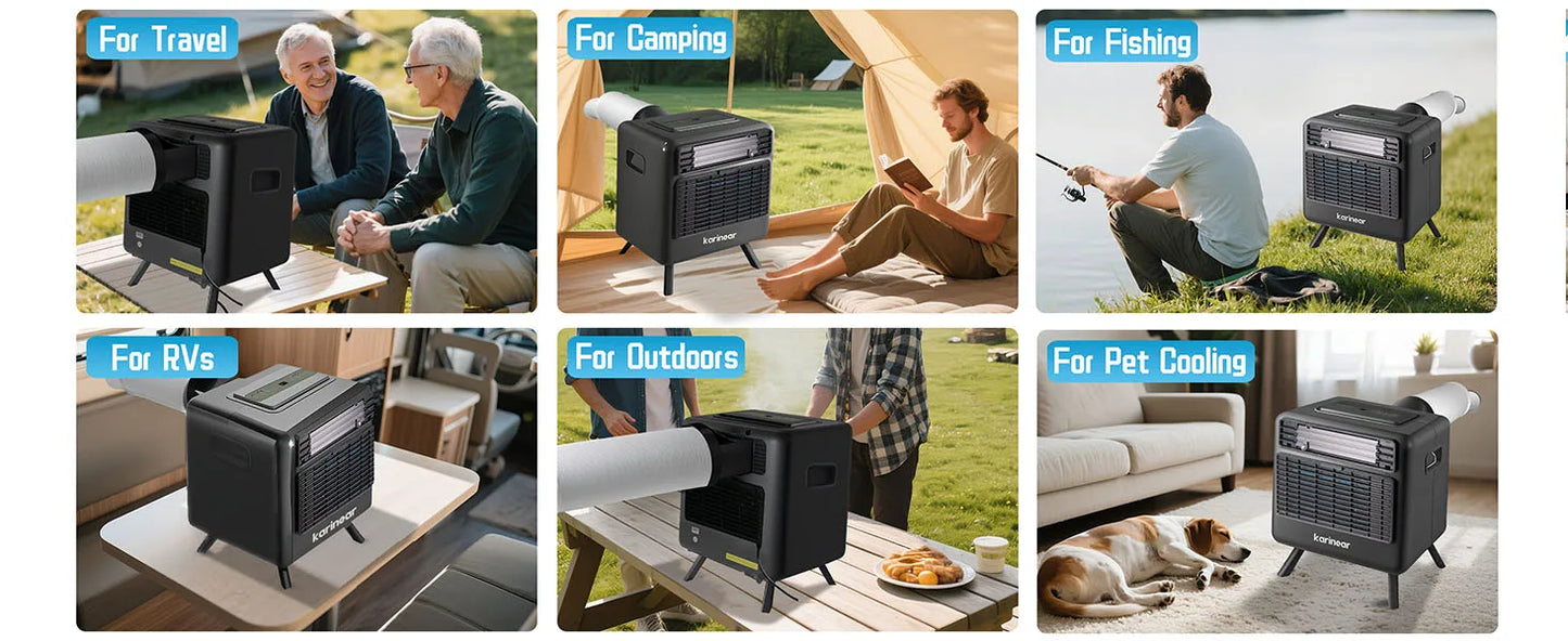 3300BTU Portable Air Conditioner for Camping