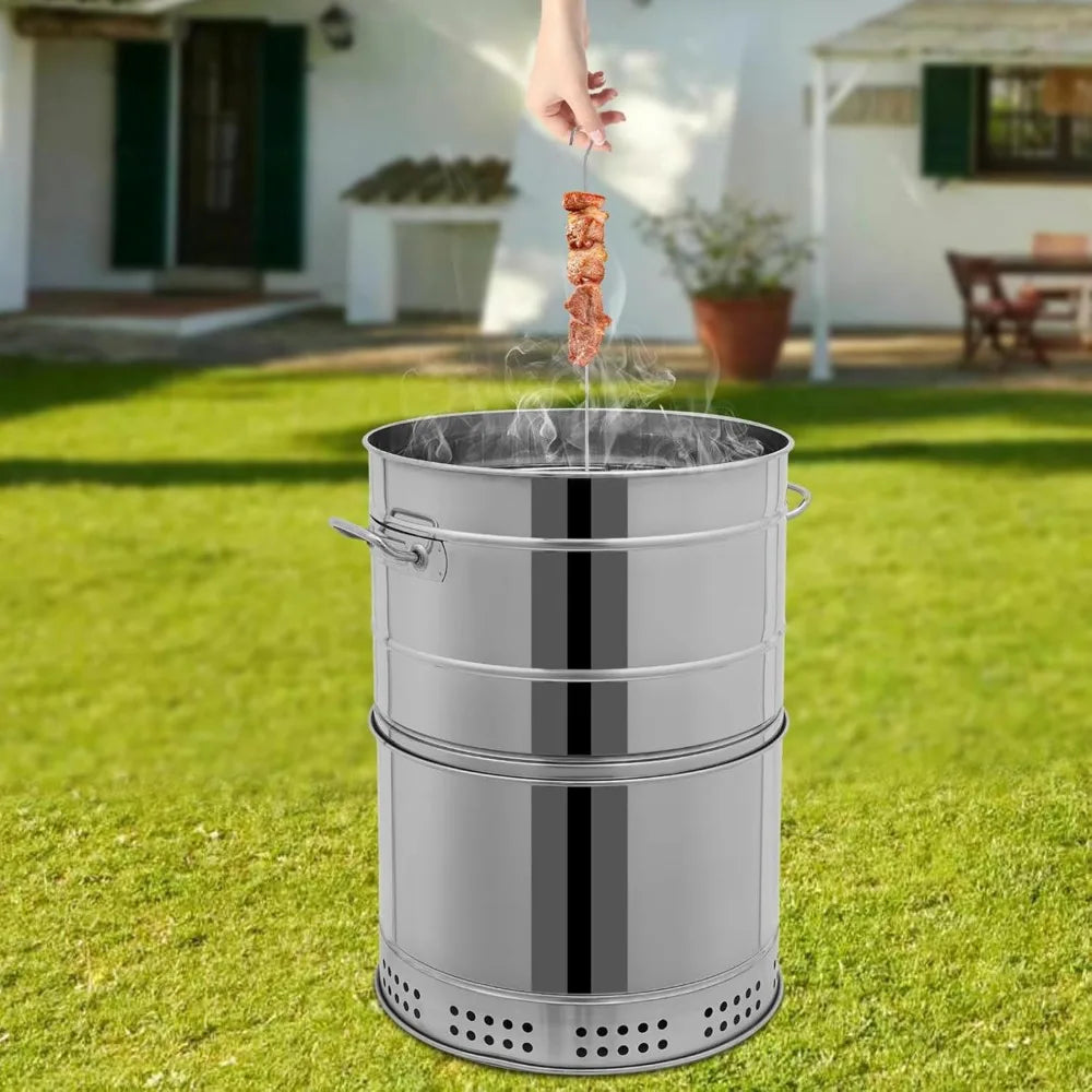 16" Large Portable Charcoal Grills with 50 Skewers
