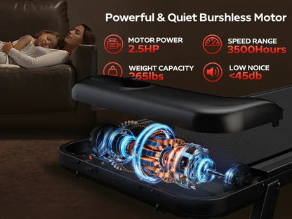 2.5 HP Incline Triple Knee Protection, with App and Remote Controls