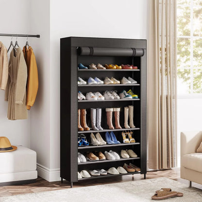 10 Tier Shoes Rack Organizer with Cover